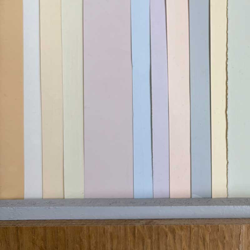 Farb- und Materialkonzept einer Wohnung